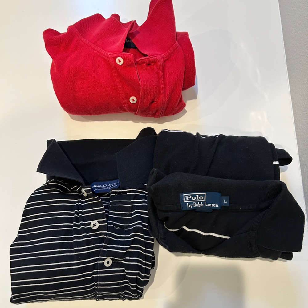 Trio of Ralph Lauren polos- Size Large